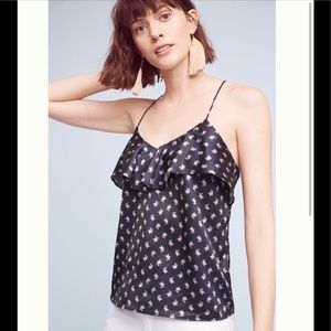 ANTHROPOLOGIE ruffled cami
